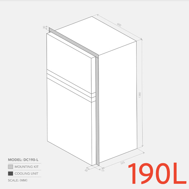 Bushman 190L Heavy Duty 12V and 24V Upright Fridge