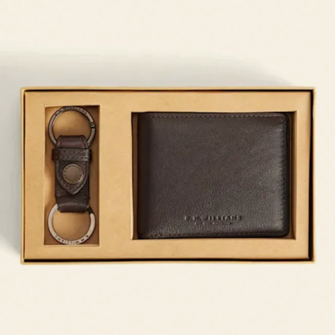 R.M. Williams Wallet and Keyring Gift Set