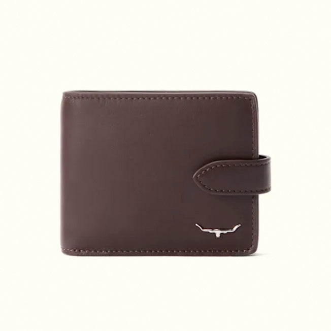 R.M. Williams Leather Bifold Wallet w/Pocket and Tab