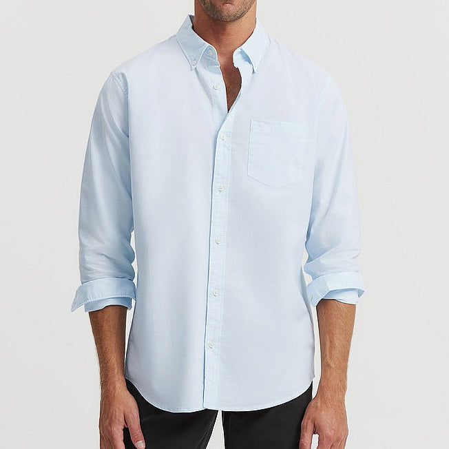 Country Road Mens Regular Fit Washed BD Oxford LS Shirt