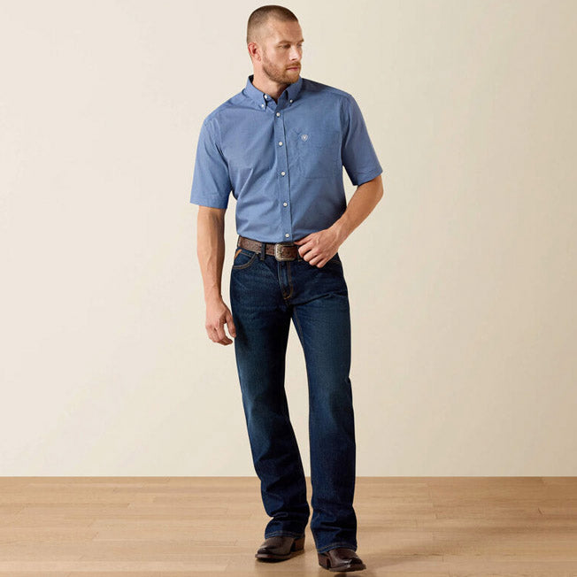 Ariat Mens Wrinkle Free Case Classic Fit SS Shirt