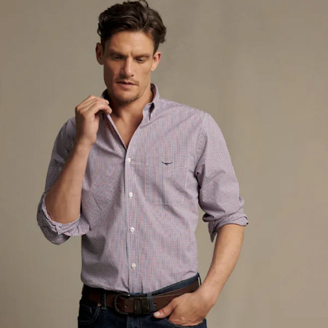 R.M. Williams Whyalla Poplin Check Shirt
