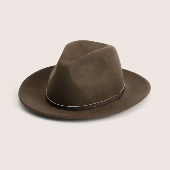 Will and Bear William Brown Crushable Travel Felt Hat