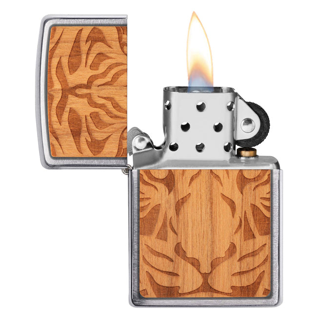 Zippo Woodchuck Cherry Tiger Lighter