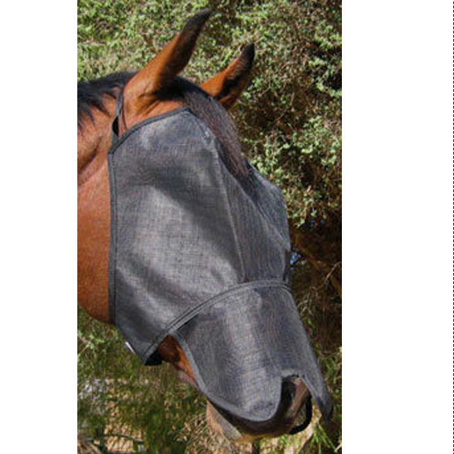 FlyVeils By Design Budget Fly Mask w/Ext Nose Cover 70 Blockout