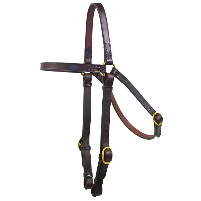 Boss Cocky Barcoo Leather Bridle with Brass Fittings 19mm