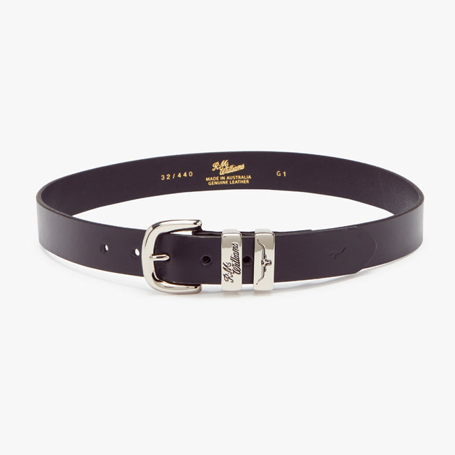 R.M. Williams 3 Piece Solid Hide Belt With Polished Buckle 1 1/4 inch