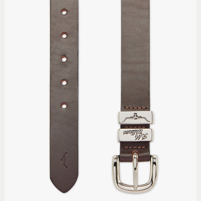 R.M. Williams 3 Piece Solid Hide Belt With Polished Buckle 1 1/4 inch