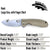 Honey Badger Hook Plain Blade Pocket Knife w/Clip