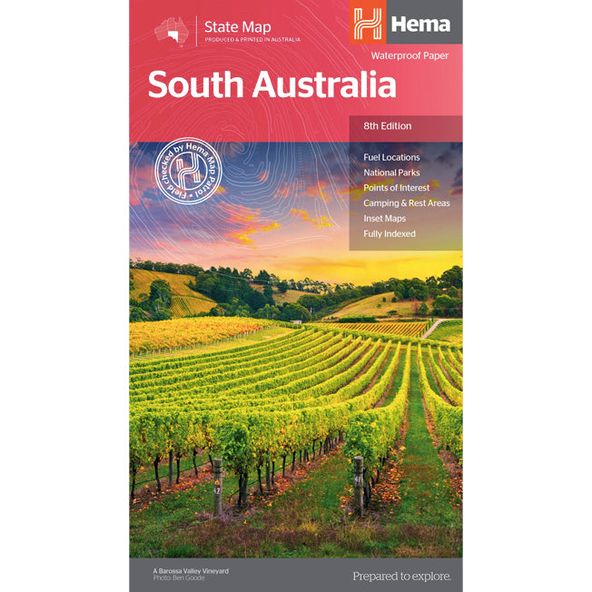 Hema South Australia State Map
