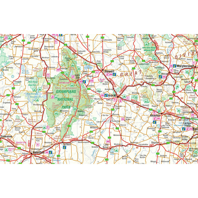 Hema Victoria State Map