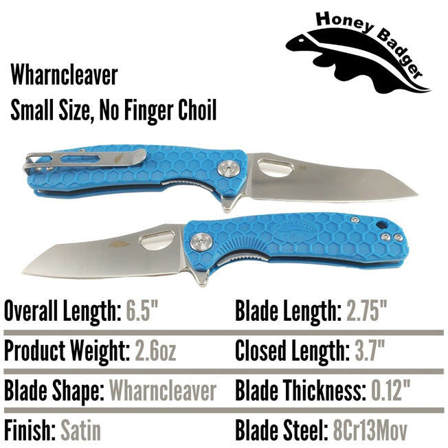 Honey Badger Wharncleaver Pocket Knife w/Clip