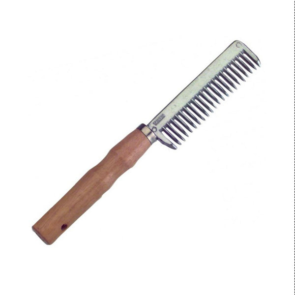 Roma Wood Handle Aluminium Pulling Comb - Lattanzios