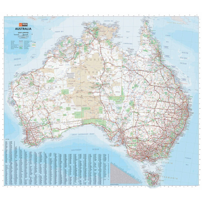 Hema Australia Large Map