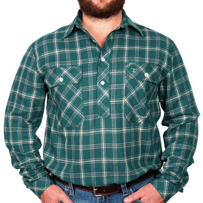 Just Country Mens Cameron LS Flannel Workshirt