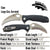 Honey Badger Claw Serrated Blade Pocket Knife w/Clip