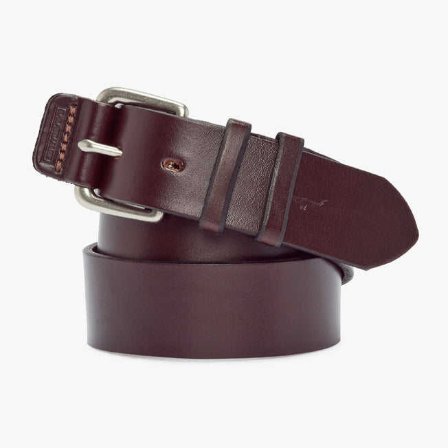 R.M. Williams Covered Buckle Leather Belt 1 1/2 inch