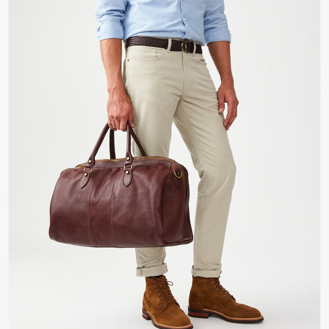 R.M. Williams Leather Duffle Bag