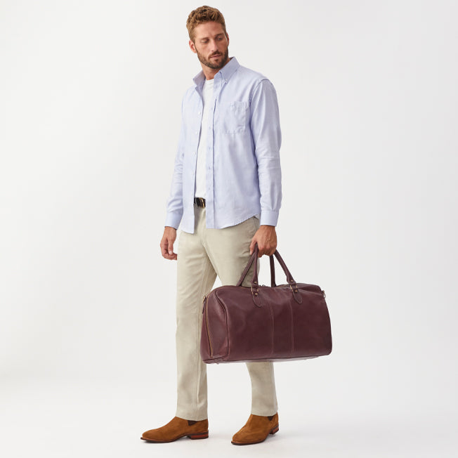 R.M. Williams Leather Duffle Bag
