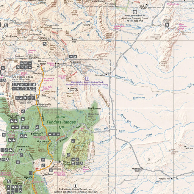 Hema Flinders Ranges Iconic Map