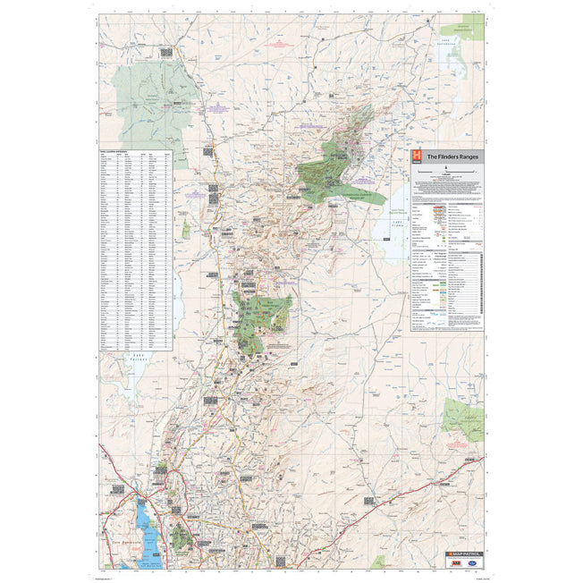 Hema Flinders Ranges Iconic Map