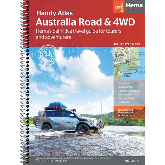 Hema Australia Road & 4WD Handy Atlas 13th Edition
