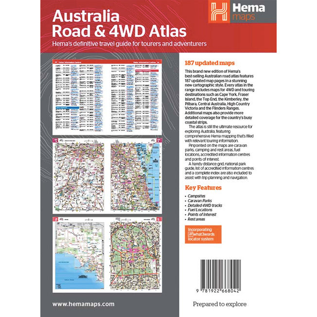 Hema Australia Road & 4WD Handy Atlas 13th Edition