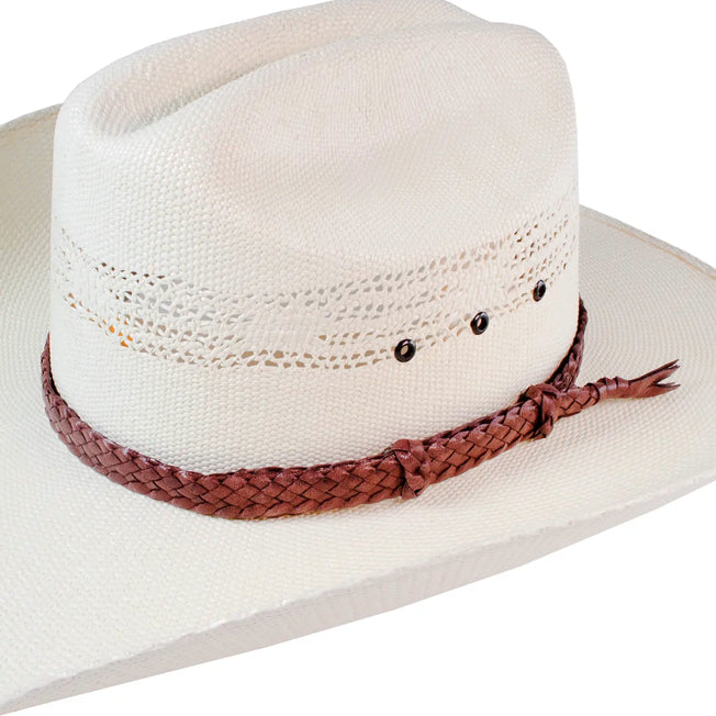 Badgery 6 Strand Leather Hat Band