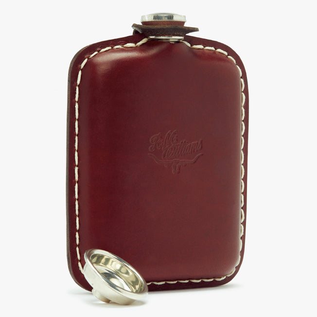 R.M. Williams Leather Covered Hip Flask