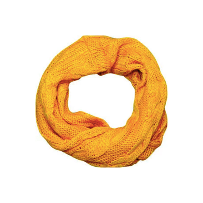 Poppi Acrylic Pattern Knit Infinity Scarf