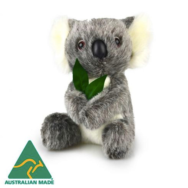 Aussie Bush Toys Lilly Koala w/Gum Leaf Soft Toy Lattanzios