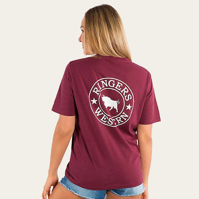 Ringers Western Signature Bull Fitted Ladies Tee