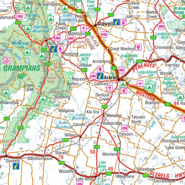 Hema Melbourne To Adelaide Touring Map