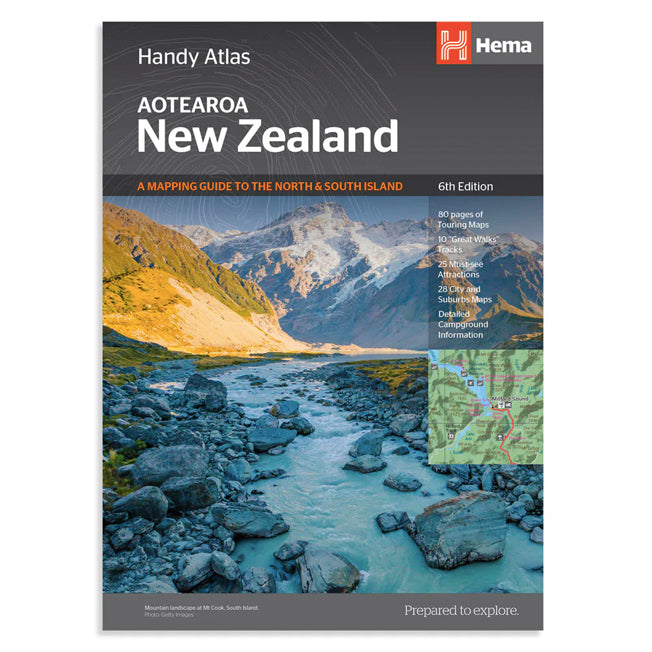 Hema New Zealand Handy Atlas 6th Edition