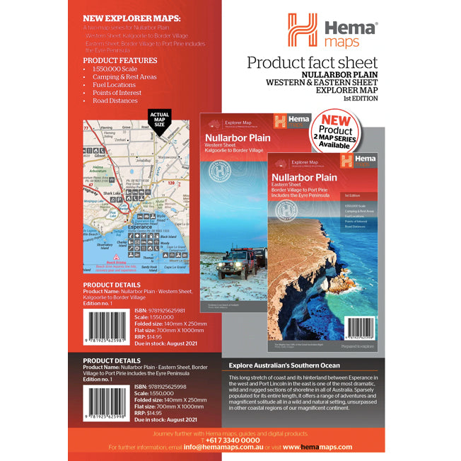 Hema Nullarbor Plain (Eastern Sheet)