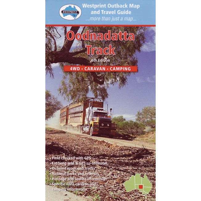 Westprint Outback Maps Oodnadatta Track Map & Travel Guide