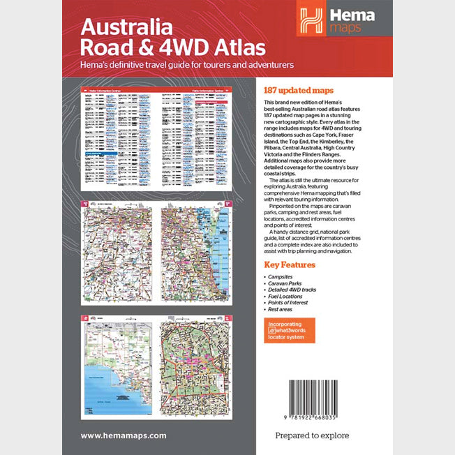 Hema Australia Road & 4WD Touring Atlas 13th Edition