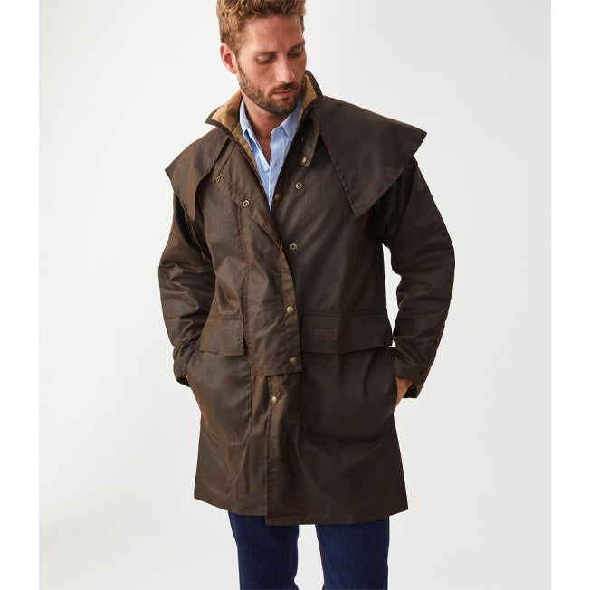 R.M. Williams Rouseabout 3/4 Oilskin Coat