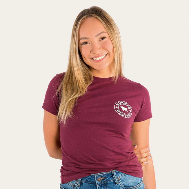 Ringers Western Signature Bull Fitted Ladies Tee