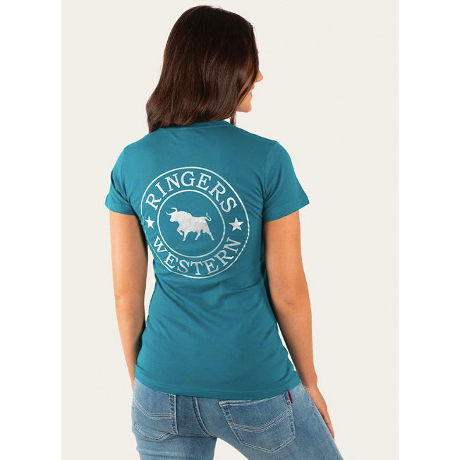 Ringers Western Signature Bull Fitted Ladies Tee