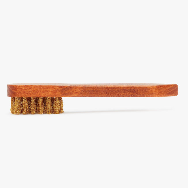 R.M.Williams Suede Brass Bristle Brush Lattanzios