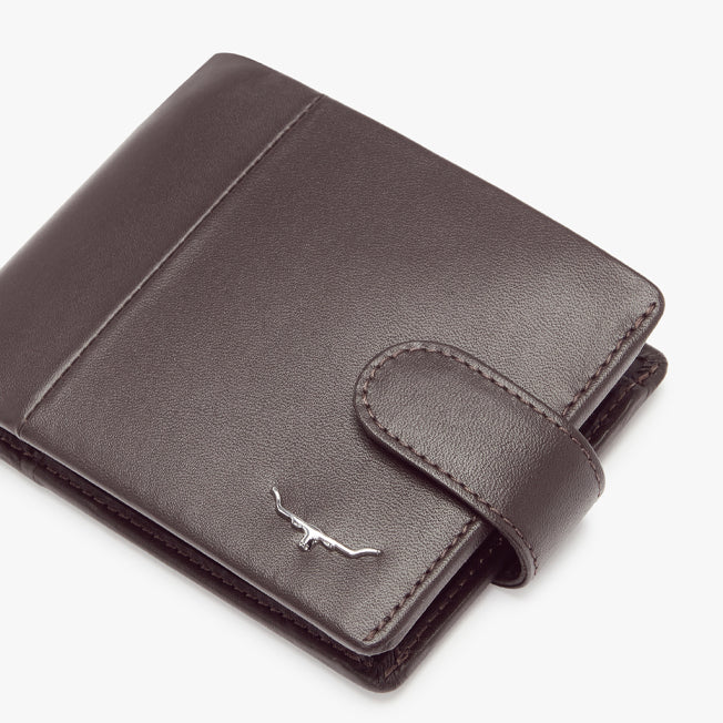 R.M. Williams Leather Wallet with Coin Pocket & Tab