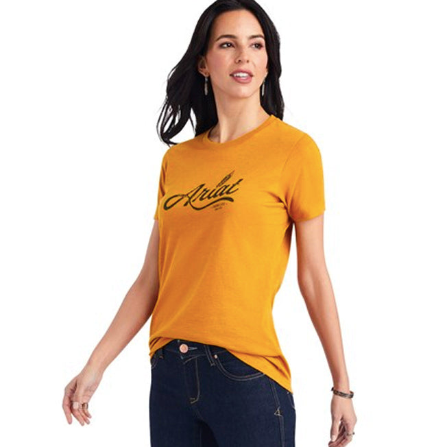 Ariat Womens Wheat Script SS Tee